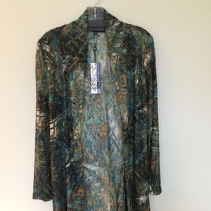 Robert Kitchen Tunic Length Lace Jacket